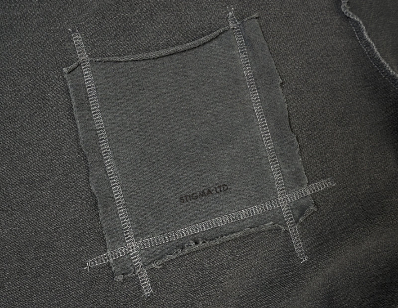 STIGMA(スティグマ) 22 INSIDEOUT PIGMENT OVERSIZED T-SHIRTS DARK GREY