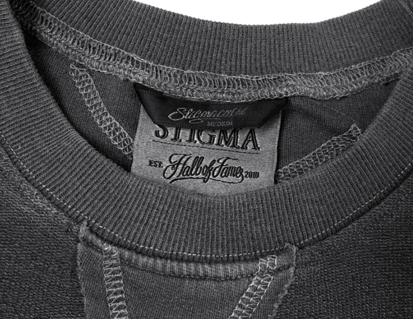 STIGMA(スティグマ) 22 INSIDEOUT PIGMENT OVERSIZED T-SHIRTS DARK GREY