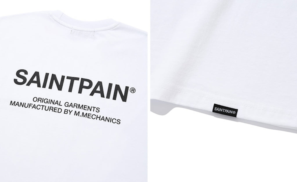 セイントペイン(SAINTPAIN) SP VRTN LOGO SLEEVELESS-WHITE