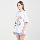 アクメドラビ(acme' de la vie) FISH SWAN SHORT SLEEVE T-SHIRT WHITE