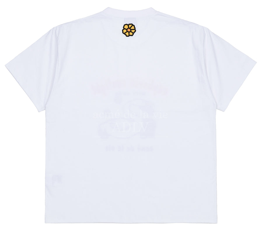 アクメドラビ(acme' de la vie) FISH SWAN SHORT SLEEVE T-SHIRT WHITE
