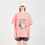 アクメドラビ(acme' de la vie) FISH SWAN SHORT SLEEVE T-SHIRT PINK