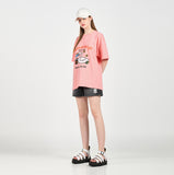 アクメドラビ(acme' de la vie) FISH SWAN SHORT SLEEVE T-SHIRT PINK