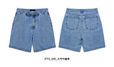 VARZAR(バザール) One Tuck Washing Denim Half Pants (2color)