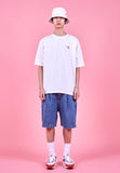 VARZAR(バザール) One Tuck Washing Denim Half Pants (2color)