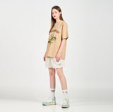 アクメドラビ(acme' de la vie) EUPHORIA GIRAFFE SHORT SLEEVE T-SHIRT BEIGE