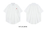 VARZAR(バザール) Heart Logo Silky Over Fit Half Shirts (2color)