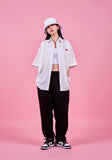 VARZAR(バザール) Heart Logo Silky Over Fit Half Shirts (2color)