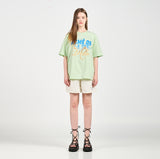 アクメドラビ(acme' de la vie) BACKGROUND LOGO SHORT SLEEVE T-SHIRT MINT