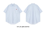 VARZAR(バザール) Heart Logo Oxford Over Fit Half Shirts (3color)