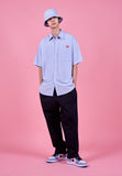 VARZAR(バザール) Heart Logo Oxford Over Fit Half Shirts (3color)