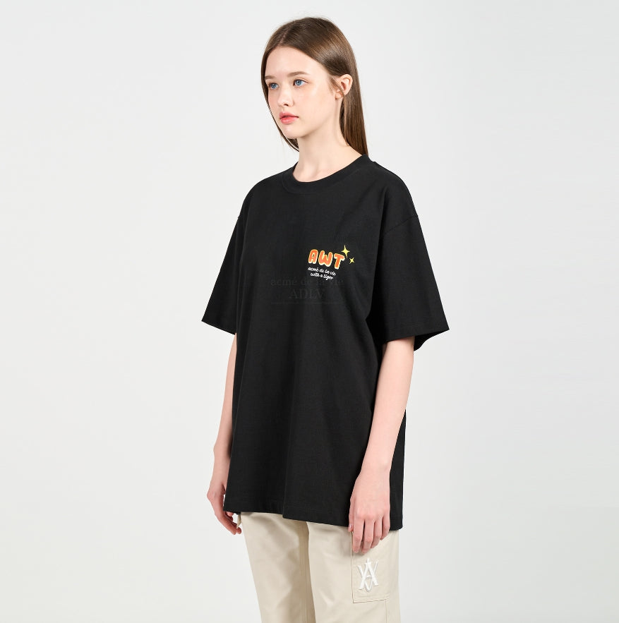 アクメドラビ(acme' de la vie) MOUNTAIN TIGER SHORT SLEEVE T-SHIRT BLACK