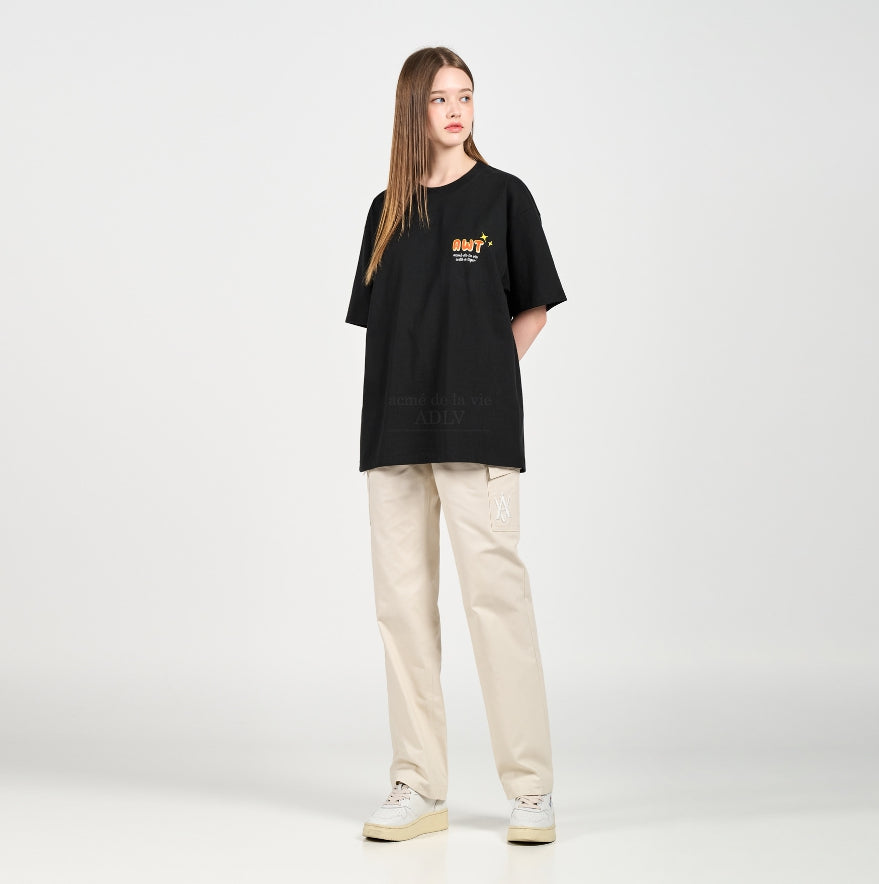 アクメドラビ(acme' de la vie) MOUNTAIN TIGER SHORT SLEEVE T-SHIRT BLACK