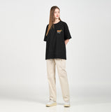 アクメドラビ(acme' de la vie) MOUNTAIN TIGER SHORT SLEEVE T-SHIRT BLACK
