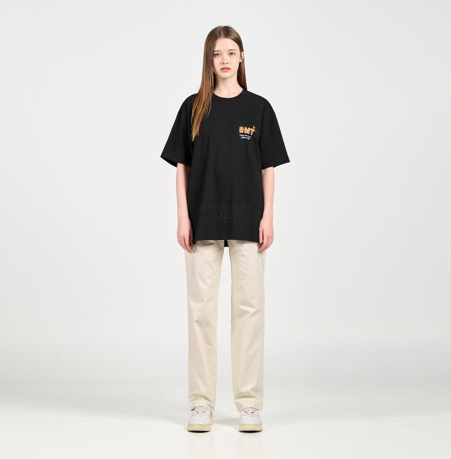 アクメドラビ(acme' de la vie) MOUNTAIN TIGER SHORT SLEEVE T-SHIRT BLACK