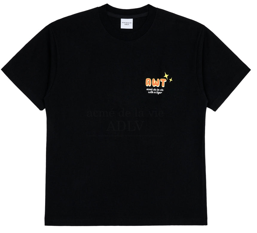アクメドラビ(acme' de la vie) MOUNTAIN TIGER SHORT SLEEVE T-SHIRT BLACK