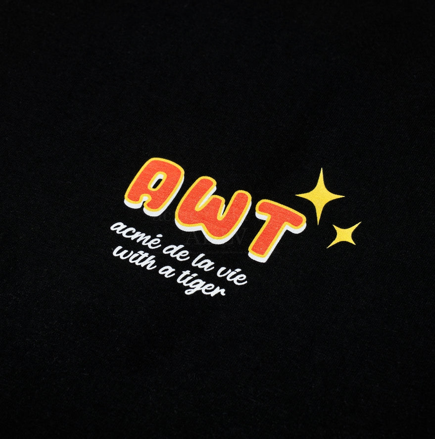アクメドラビ(acme' de la vie) MOUNTAIN TIGER SHORT SLEEVE T-SHIRT BLACK
