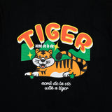 アクメドラビ(acme' de la vie) MOUNTAIN TIGER SHORT SLEEVE T-SHIRT BLACK