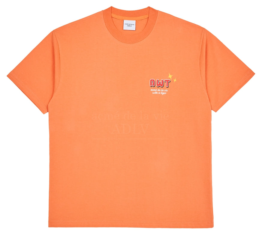 アクメドラビ(acme' de la vie) MOUNTAIN TIGER SHORT SLEEVE T-SHIRT ORANGE