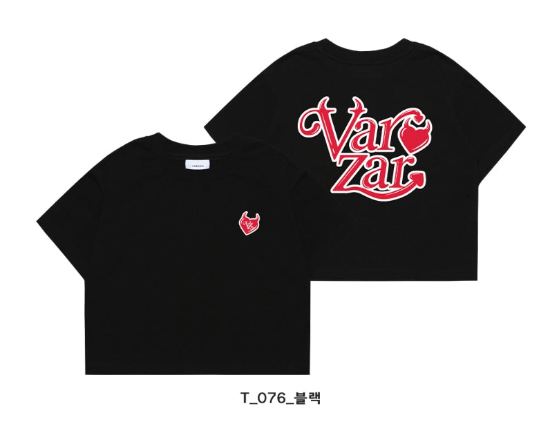 VARZAR(バザール) Love is Devil Crop T-Shirts (2color)
