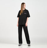 アクメドラビ(acme' de la vie) PEARL PRINTING LOGO SHORT SLEEVE T-SHIRT BLACK