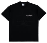 アクメドラビ(acme' de la vie) PEARL PRINTING LOGO SHORT SLEEVE T-SHIRT BLACK