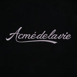 アクメドラビ(acme' de la vie) PEARL PRINTING LOGO SHORT SLEEVE T-SHIRT BLACK