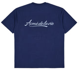 アクメドラビ(acme' de la vie) PEARL PRINTING LOGO SHORT SLEEVE T-SHIRT NAVY