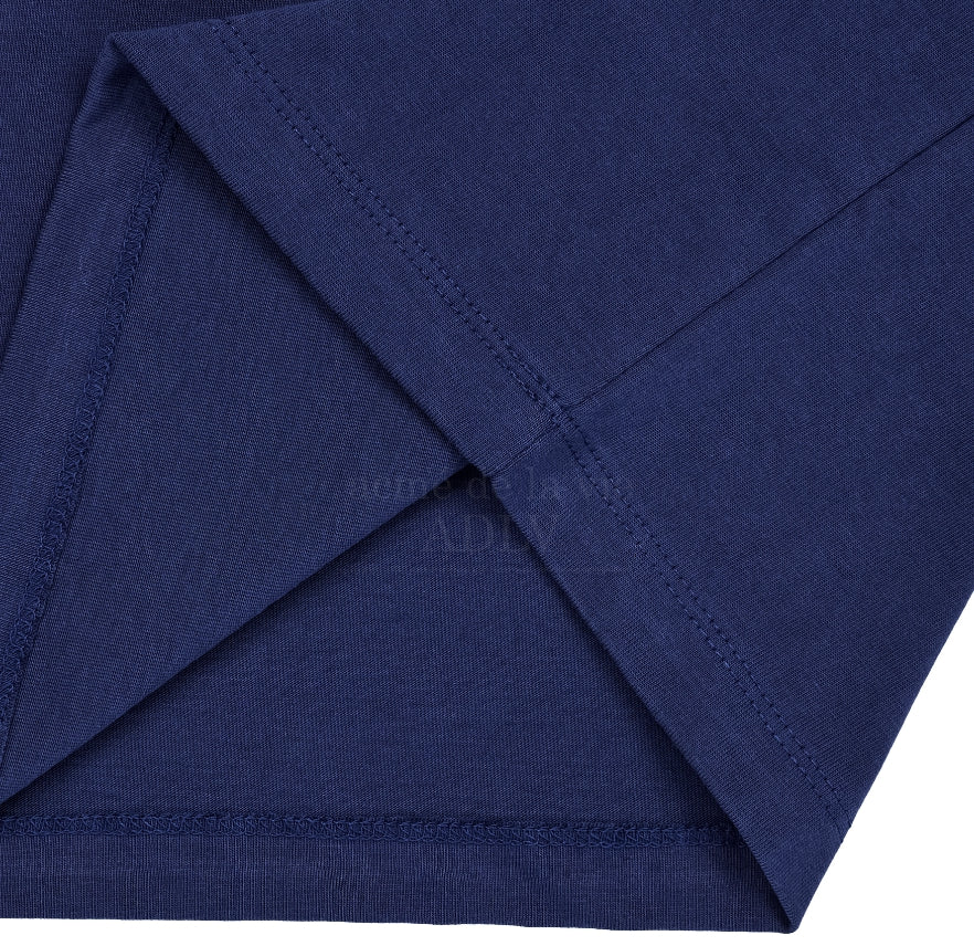 アクメドラビ(acme' de la vie) PEARL PRINTING LOGO SHORT SLEEVE T-SHIRT NAVY