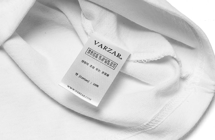 VARZAR(バザール) Leaf VZ Logo Crop T-Shirts (4color)