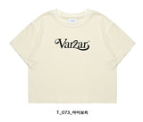 VARZAR(バザール) Leaf VZ Logo Crop T-Shirts (4color)