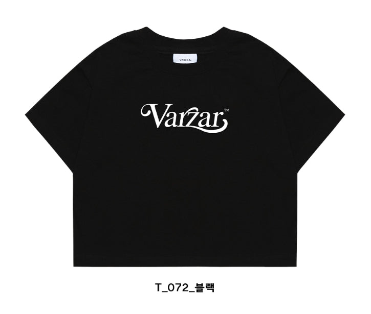 VARZAR(バザール) Leaf VZ Logo Crop T-Shirts (4color)