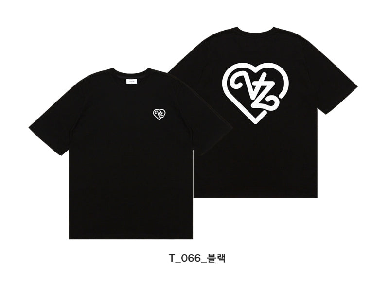 VARZAR(バザール) VZ Line Heart T-Shirts (2color)