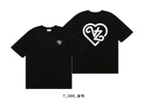 VARZAR(バザール) VZ Line Heart T-Shirts (2color)