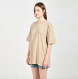 アクメドラビ(acme' de la vie) PEARL PRINTING LOGO SHORT SLEEVE T-SHIRT BEIGE