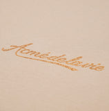 アクメドラビ(acme' de la vie) PEARL PRINTING LOGO SHORT SLEEVE T-SHIRT BEIGE