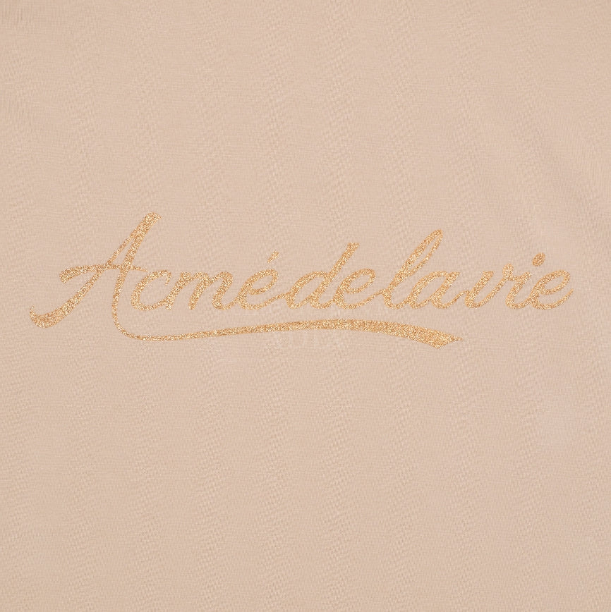アクメドラビ(acme' de la vie) PEARL PRINTING LOGO SHORT SLEEVE T-SHIRT BEIGE