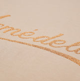 アクメドラビ(acme' de la vie) PEARL PRINTING LOGO SHORT SLEEVE T-SHIRT BEIGE