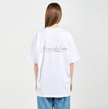 アクメドラビ(acme' de la vie) PEARL PRINTING LOGO SHORT SLEEVE T-SHIRT WHITE