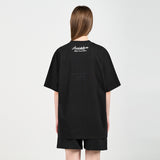 アクメドラビ(acme' de la vie) GEL PRINTING LOGO SHORT SLEEVE T-SHIRT BLACK