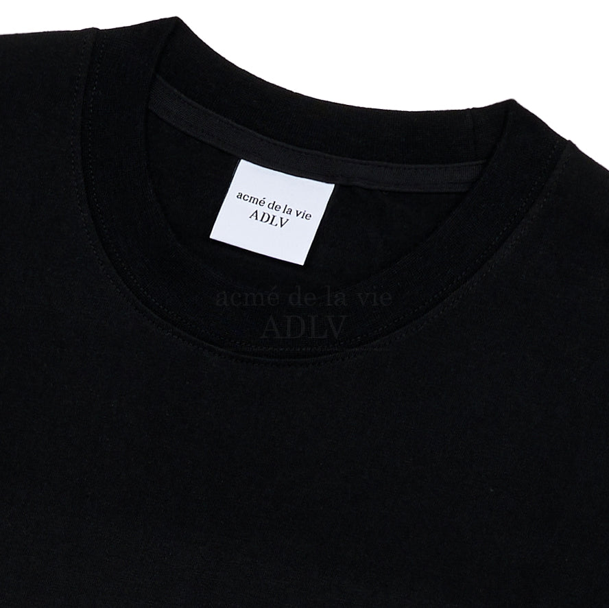 アクメドラビ(acme' de la vie) GEL PRINTING LOGO SHORT SLEEVE T-SHIRT BLACK