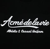 アクメドラビ(acme' de la vie) GEL PRINTING LOGO SHORT SLEEVE T-SHIRT BLACK