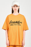 アクメドラビ(acme' de la vie) GEL PRINTING LOGO SHORT SLEEVE T-SHIRT ORANGE