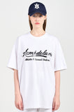 アクメドラビ(acme' de la vie) GEL PRINTING LOGO SHORT SLEEVE T-SHIRT WHITE
