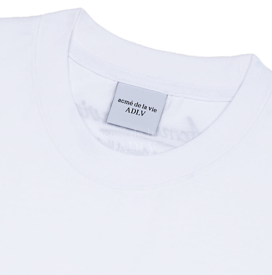 アクメドラビ(acme' de la vie) GEL PRINTING LOGO SHORT SLEEVE T-SHIRT WHITE