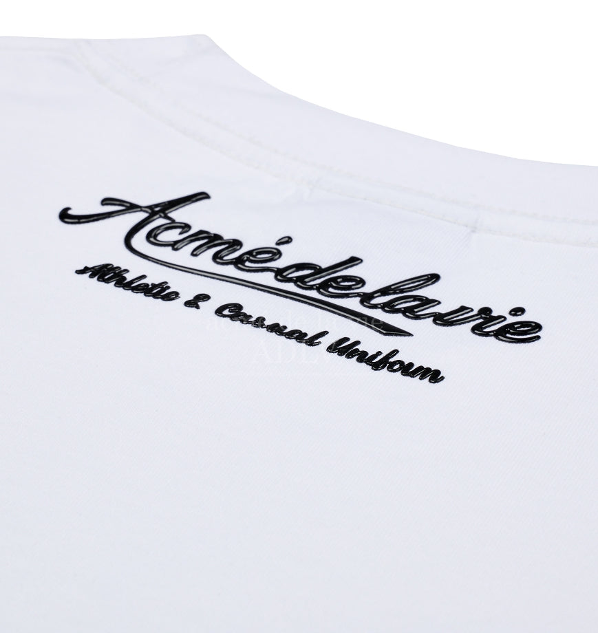 アクメドラビ(acme' de la vie) GEL PRINTING LOGO SHORT SLEEVE T-SHIRT WHITE