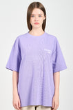 アクメドラビ(acme' de la vie) ROUNDING LOGO WAFFLE SHORT SLEEVE T-SHIRT LIGHT PURPLE