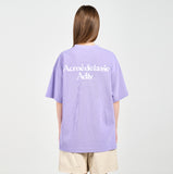 アクメドラビ(acme' de la vie) ROUNDING LOGO WAFFLE SHORT SLEEVE T-SHIRT LIGHT PURPLE
