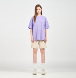 アクメドラビ(acme' de la vie) ROUNDING LOGO WAFFLE SHORT SLEEVE T-SHIRT LIGHT PURPLE