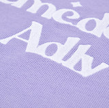 アクメドラビ(acme' de la vie) ROUNDING LOGO WAFFLE SHORT SLEEVE T-SHIRT LIGHT PURPLE